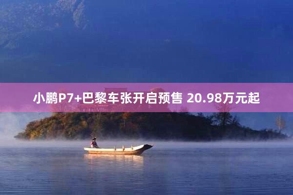 小鹏P7+巴黎车张开启预售 20.98万元起